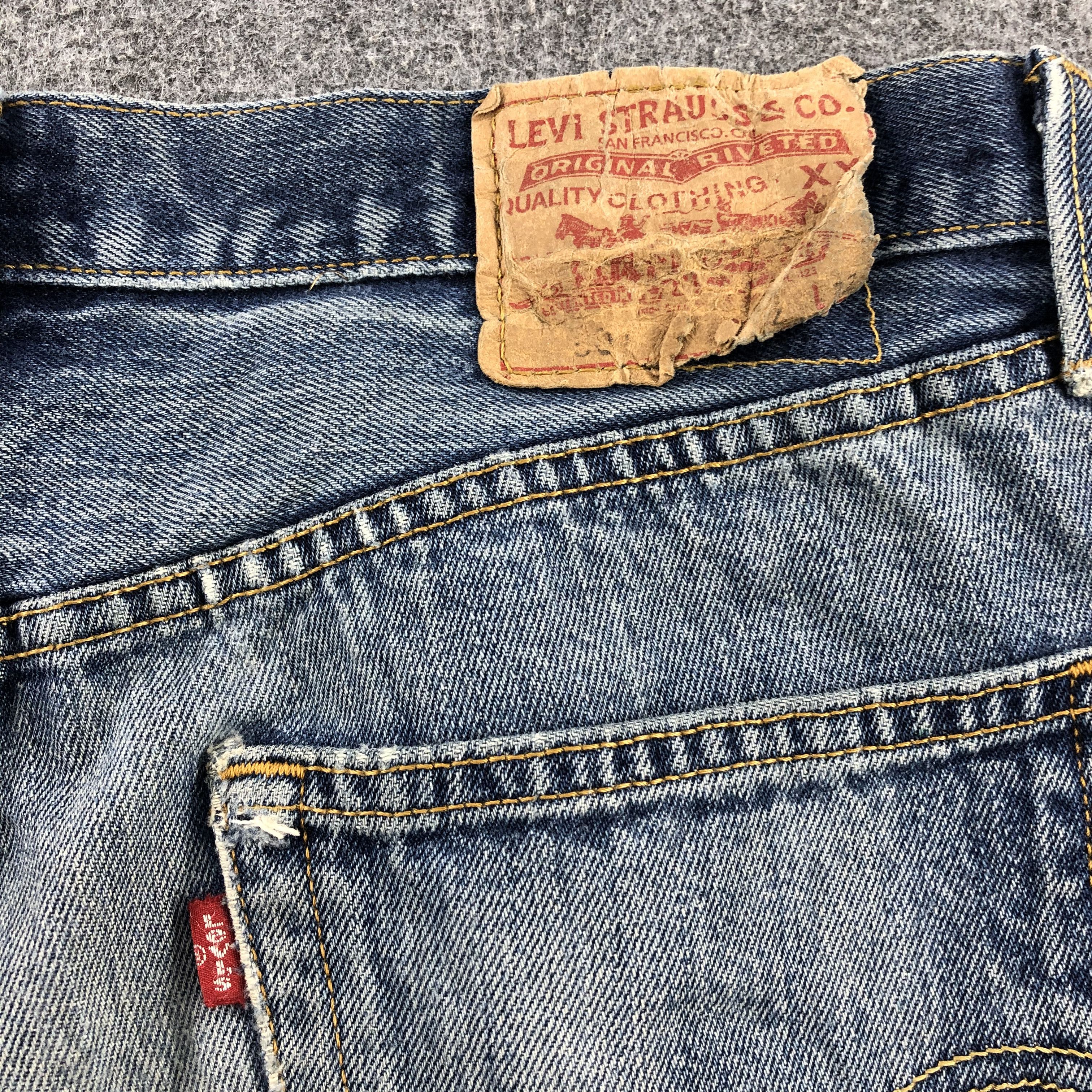Levi's Vintage Blue Wash Levis 501 Jeans-JM1865 Size US 33 - 6 Thumbnail