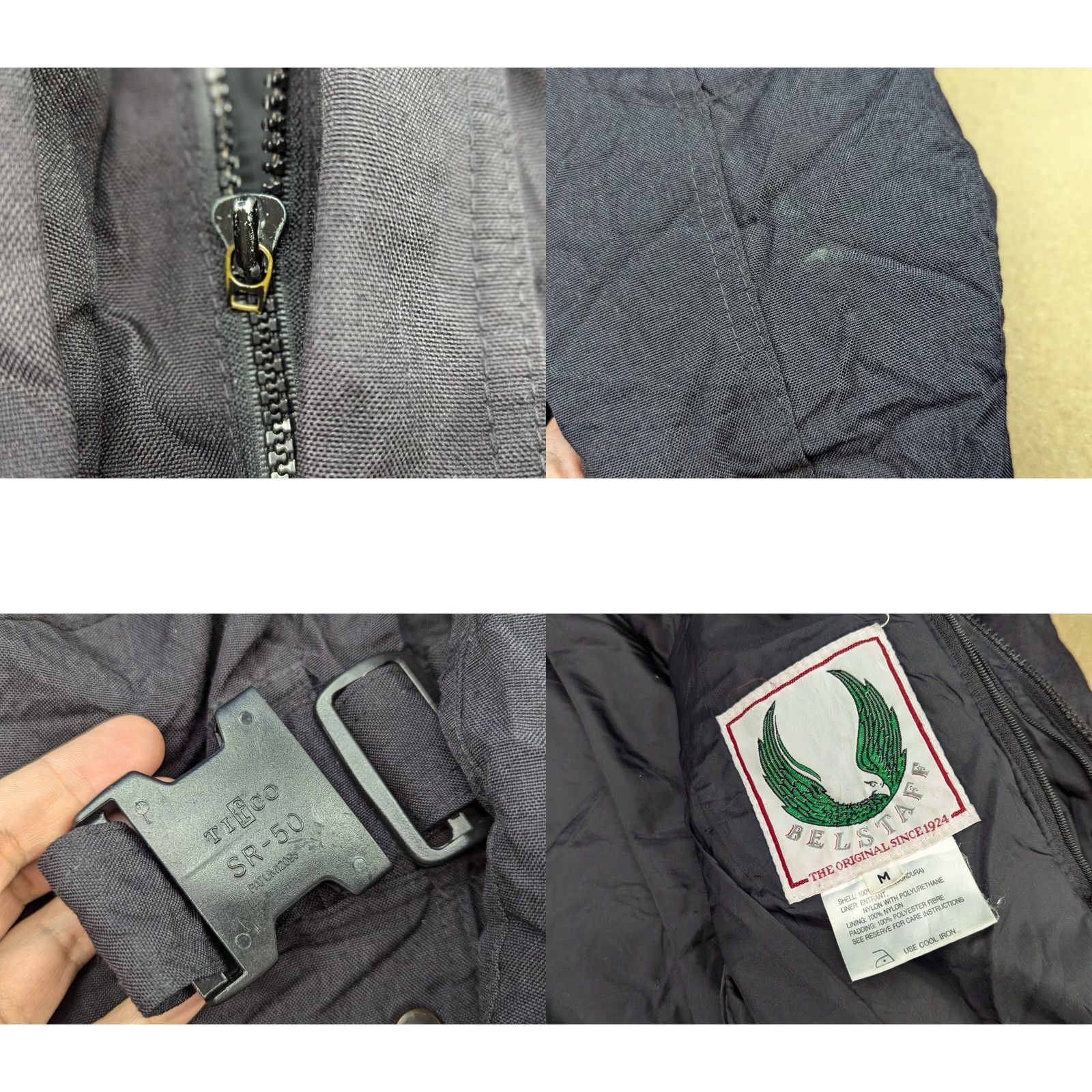 Belstaff VINTAGE Belstaff Motorcycle Jacket Mens M Black Waterproof Cordura Entrant Jacket Size US M / EU 48-50 / 2 - 8 Thumbnail