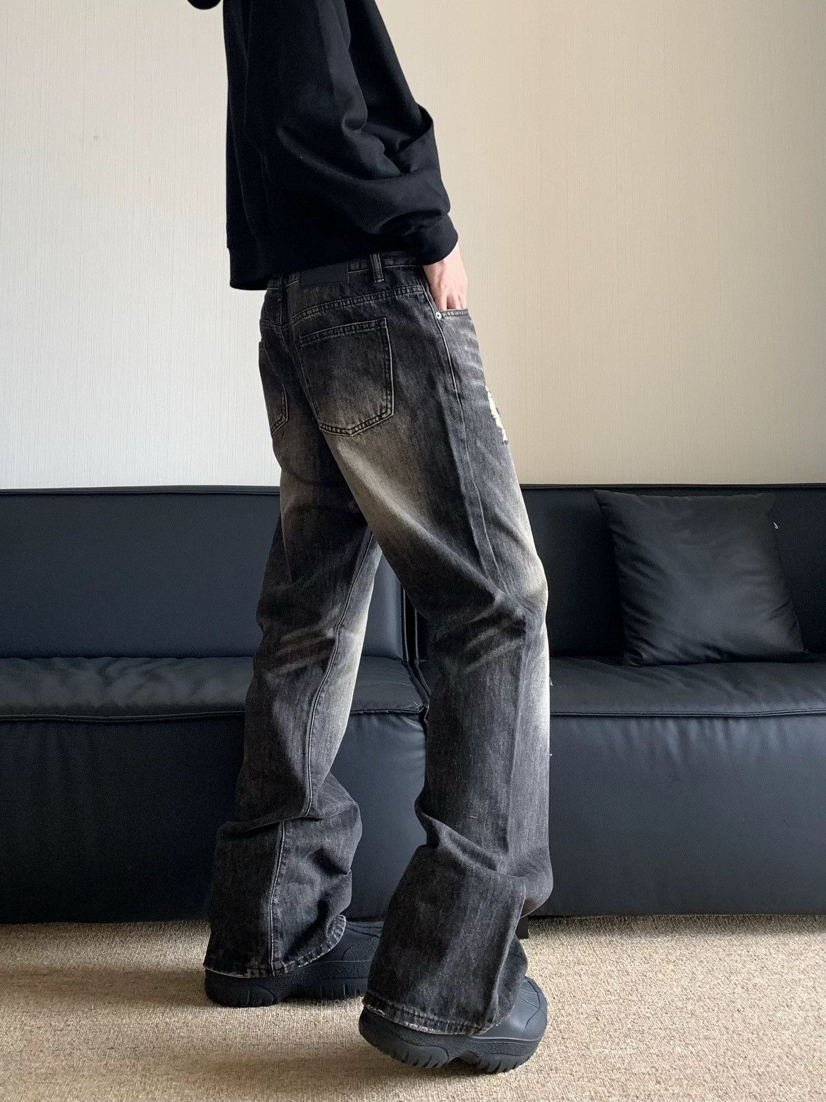 Designer × Vintage Retro punk pants Size US 32 / EU 48 - 3 Thumbnail