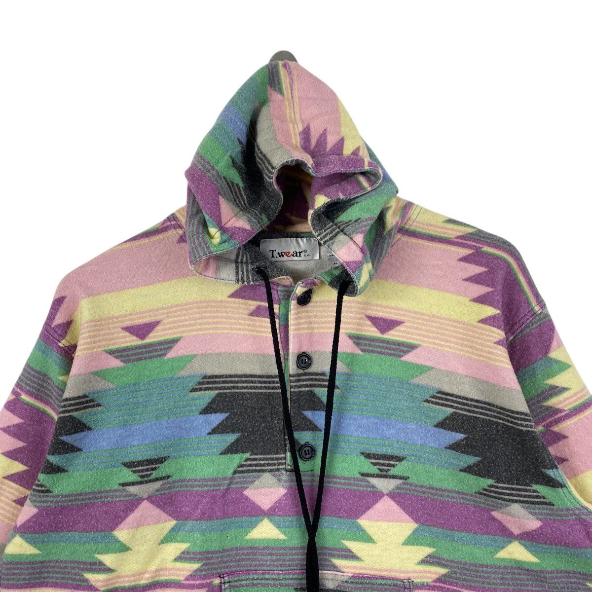 Vintage Vintage 90s T.Wear Navajo Hoodie Baja Style Native Size US S / EU 44-46 / 1 - 2 Thumbnail