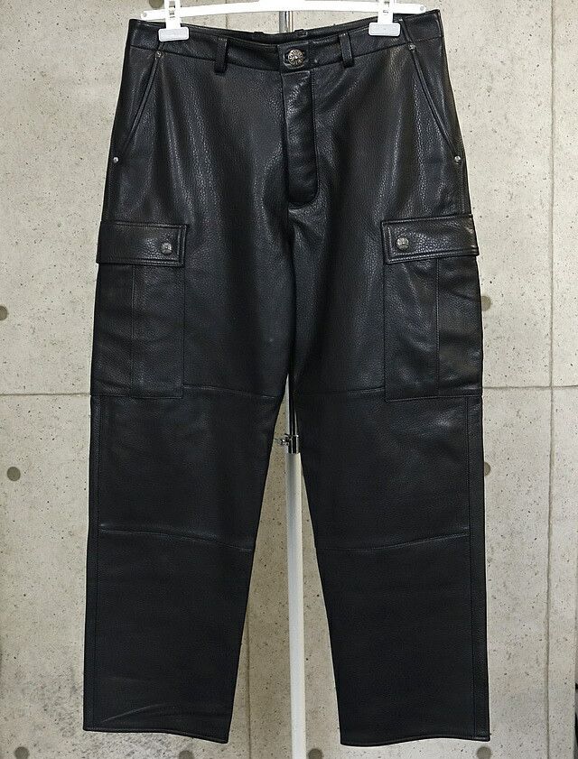 Chrome Hearts Chrome Hearts Devil Dog Leather Pants Size US 34 / EU 50 - 1 Thumbnail