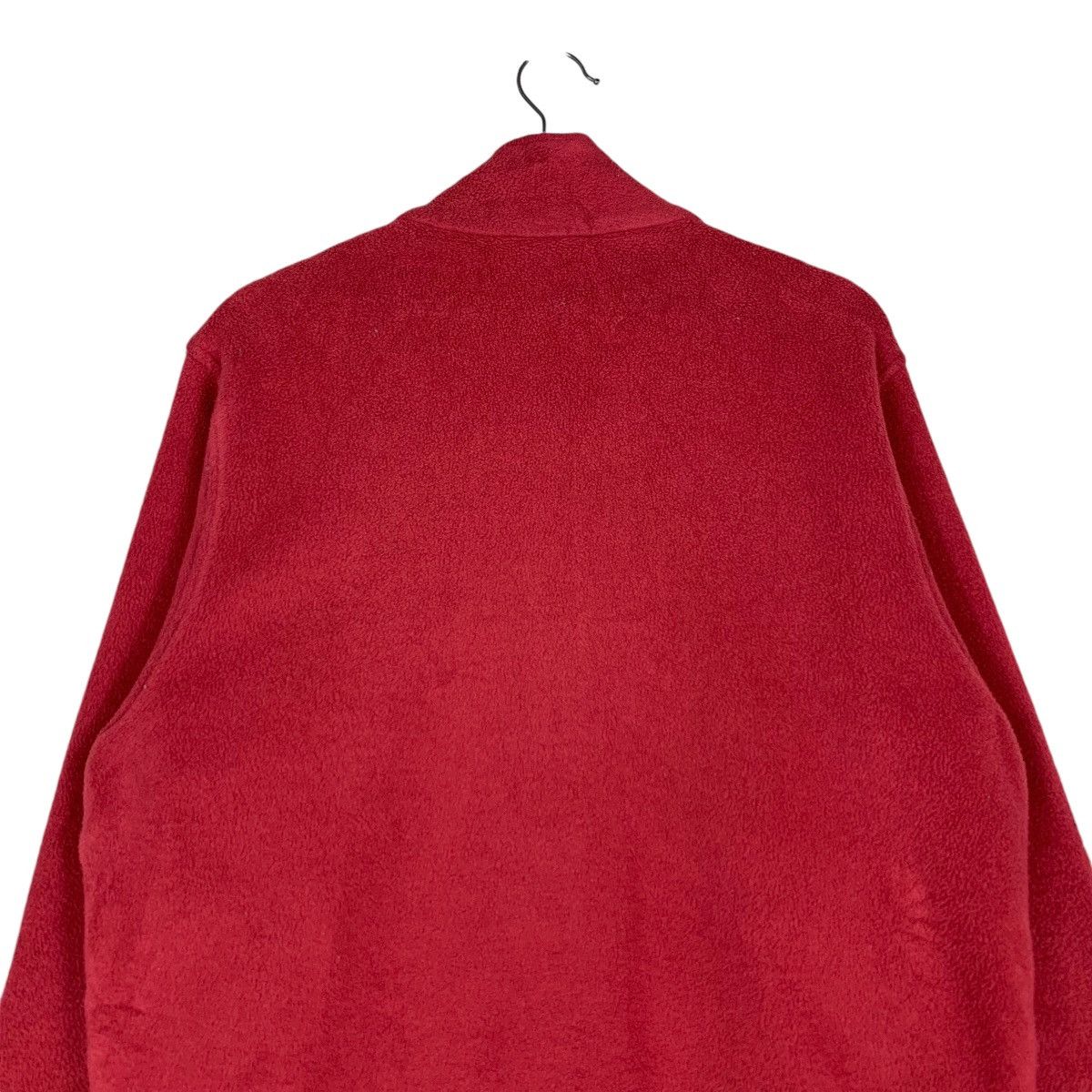 L.L. Bean 90’s L.L. BEAN Zipper Red Fleece Jacket #1358-C61 Size M / US 6-8 / IT 42-44 - 8 Thumbnail