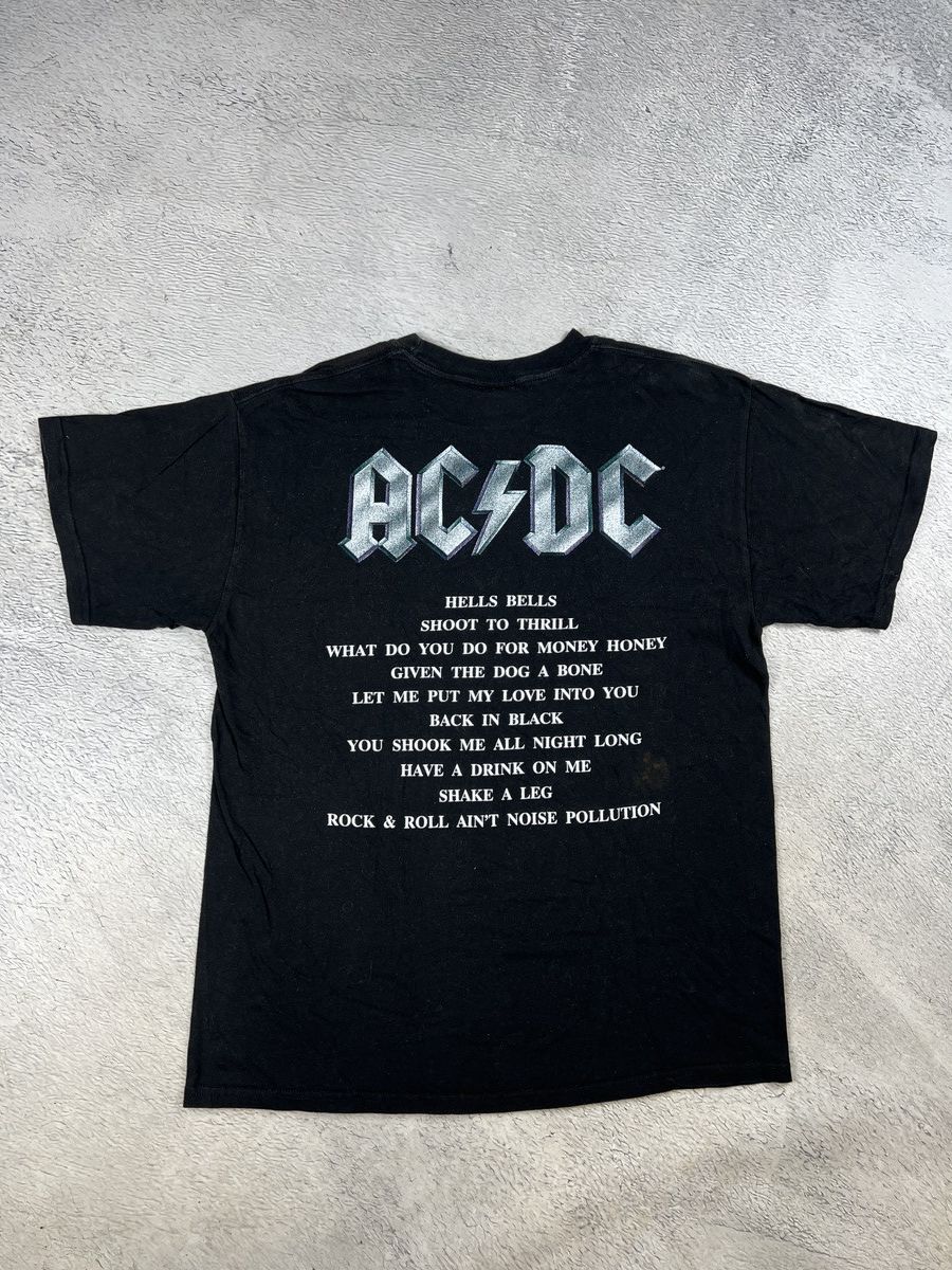 Band Tees VTG 2001 AC DC Back In Black Graphic T-shirt Artimonde Large Size US L / EU 52-54 / 3 - 2 Thumbnail
