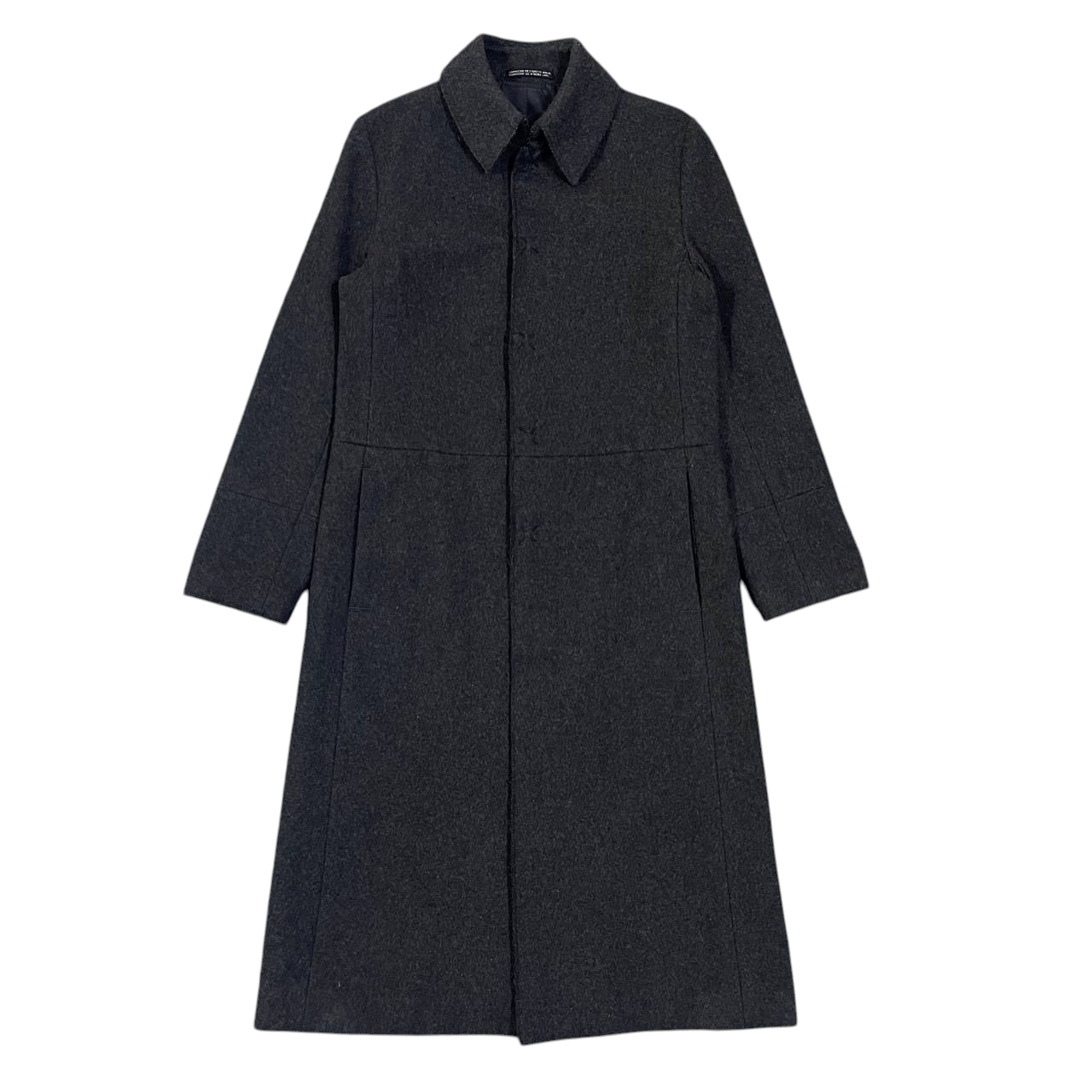 Yohji Yamamoto Vintage Yohji Yamamoto Noue-rue Wool Long Coat Size US S / EU 44-46 / 1 - 1 Thumbnail