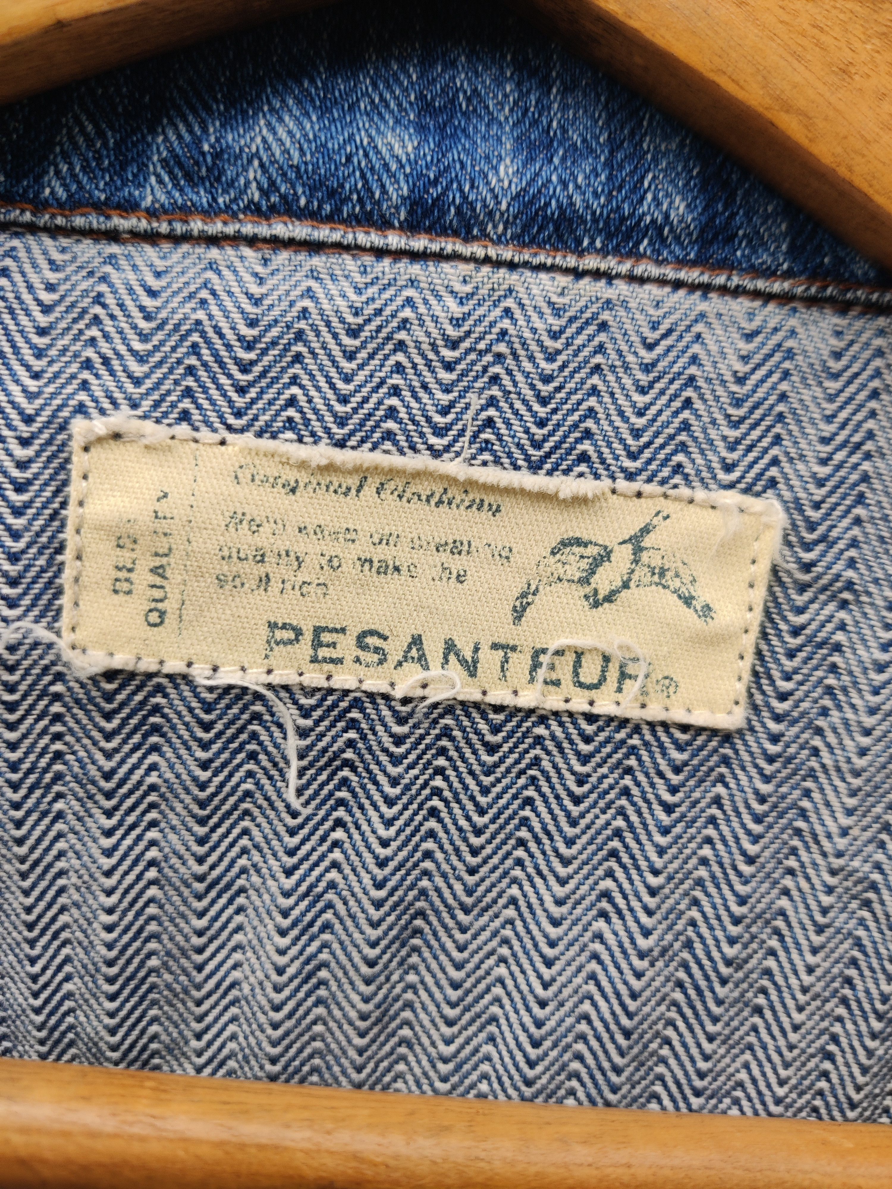 Vintage Vintage Archive Rare Pesanteur Denim Jacket Size US M / EU 48-50 / 2 - 9 Thumbnail