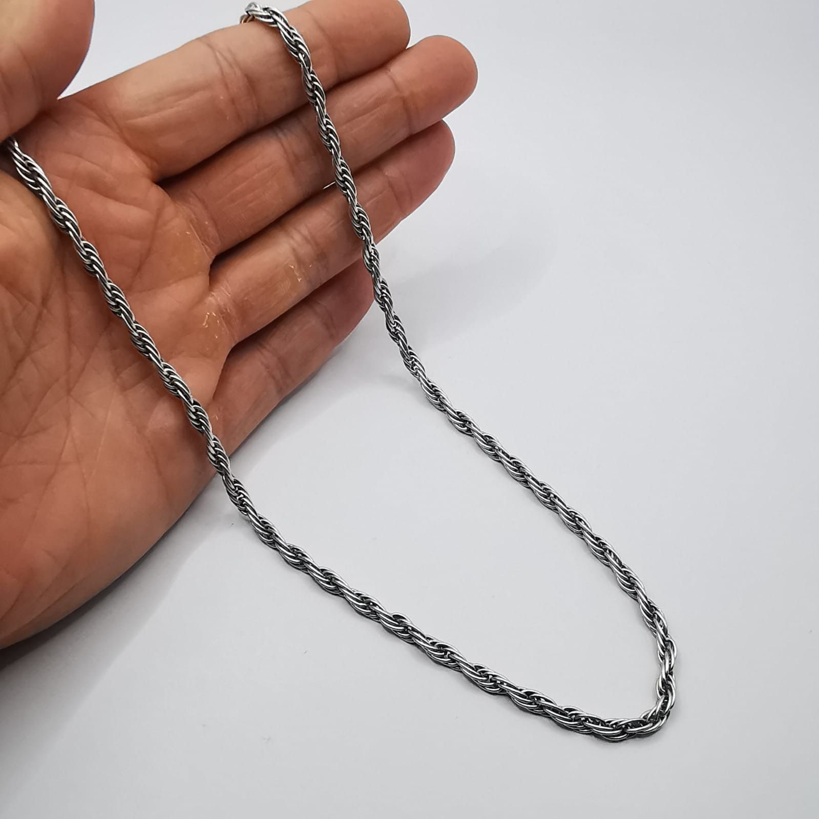 Sterling Silver Vintage Statement Jewelry Chain, 925 Sterling Silver 23,26g Size ONE SIZE - 5 Thumbnail