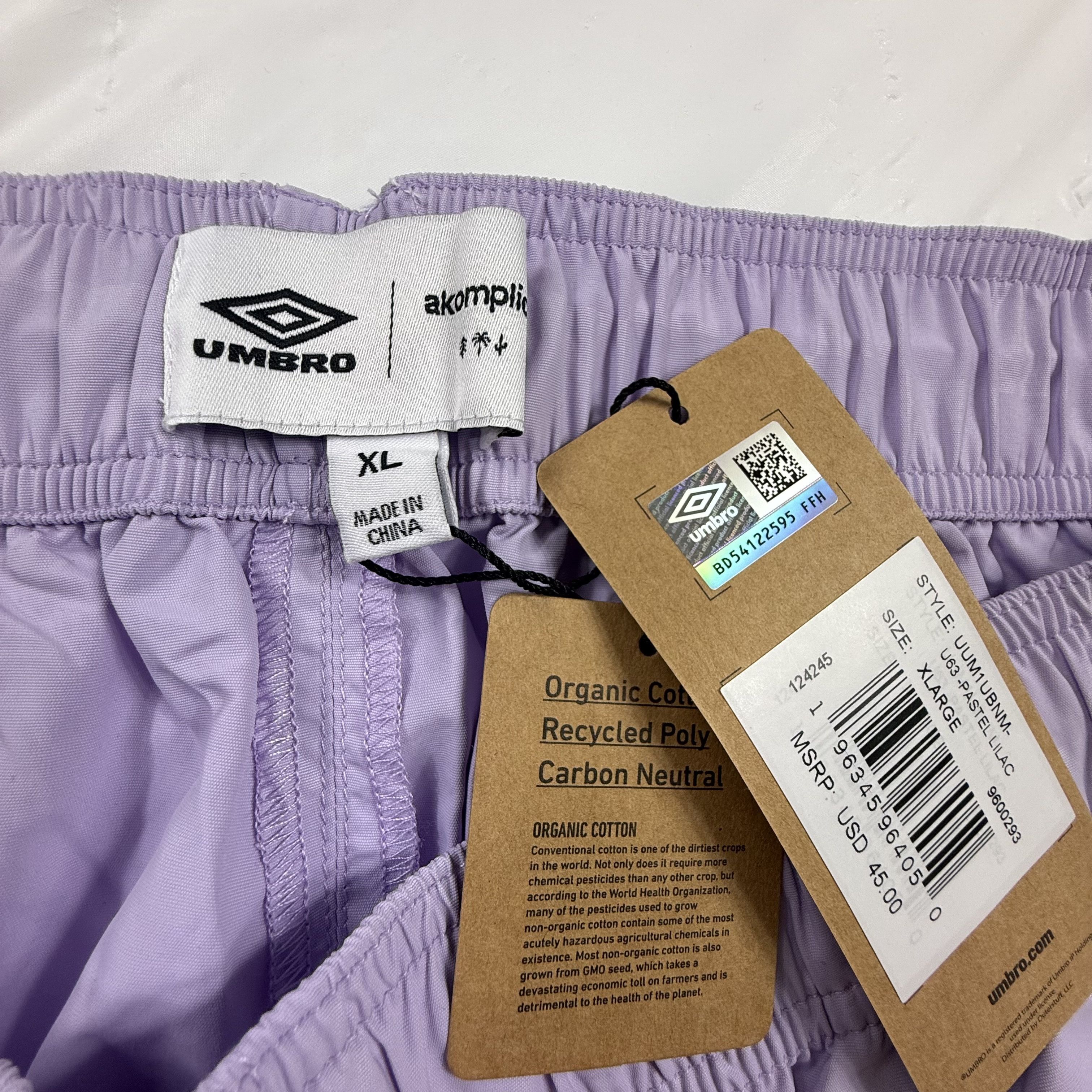 Umbro Umbro x Akomplice Peace Checkered Shorts Pastel Lilac XL NWT Size US 36 / EU 52 - 6 Thumbnail
