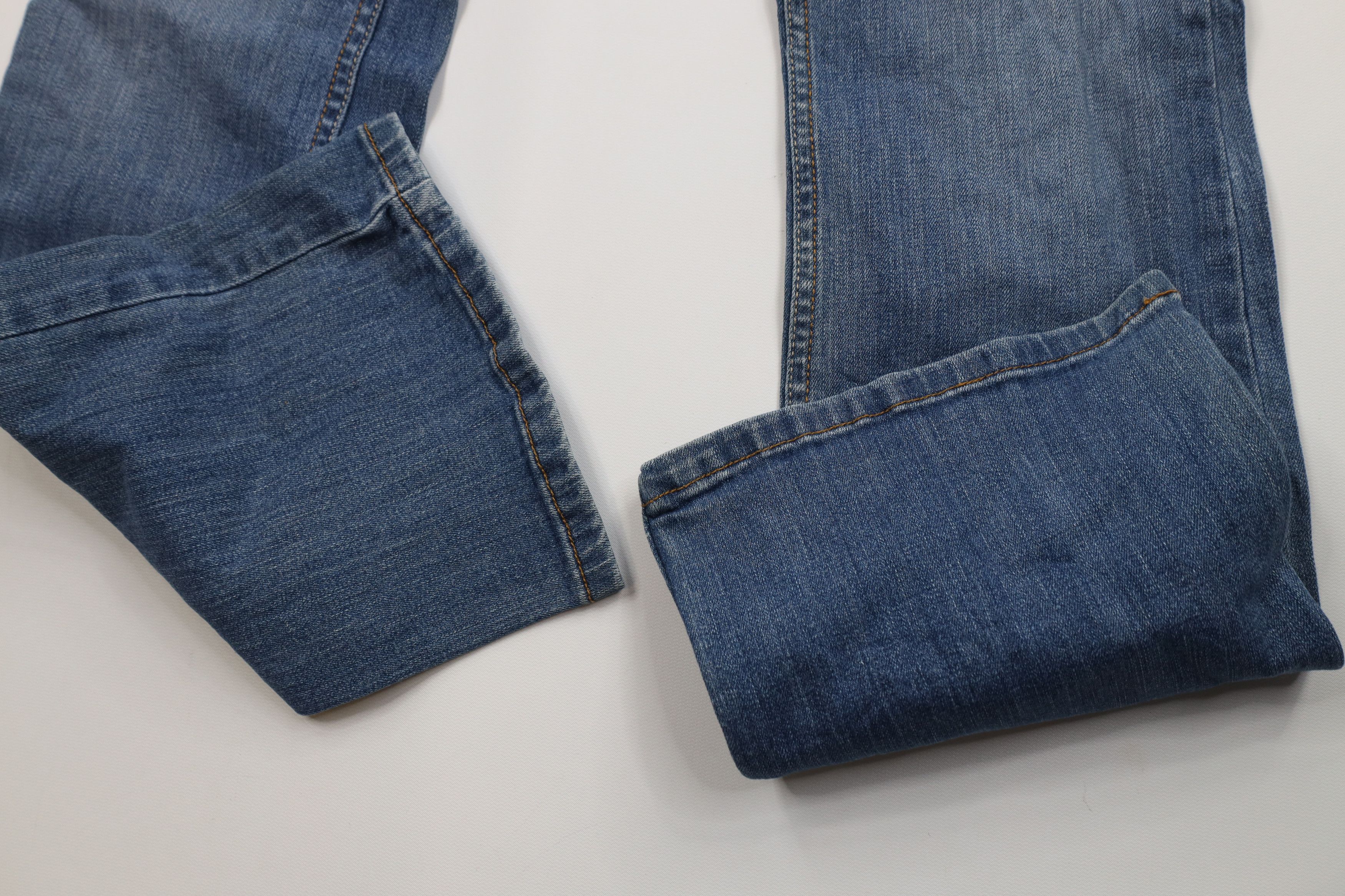 Levi's Vintage Y2K Levis 524 Super Low Flared Wide Leg Denim Jeans Size 28" / US 6 / IT 42 - 7 Thumbnail