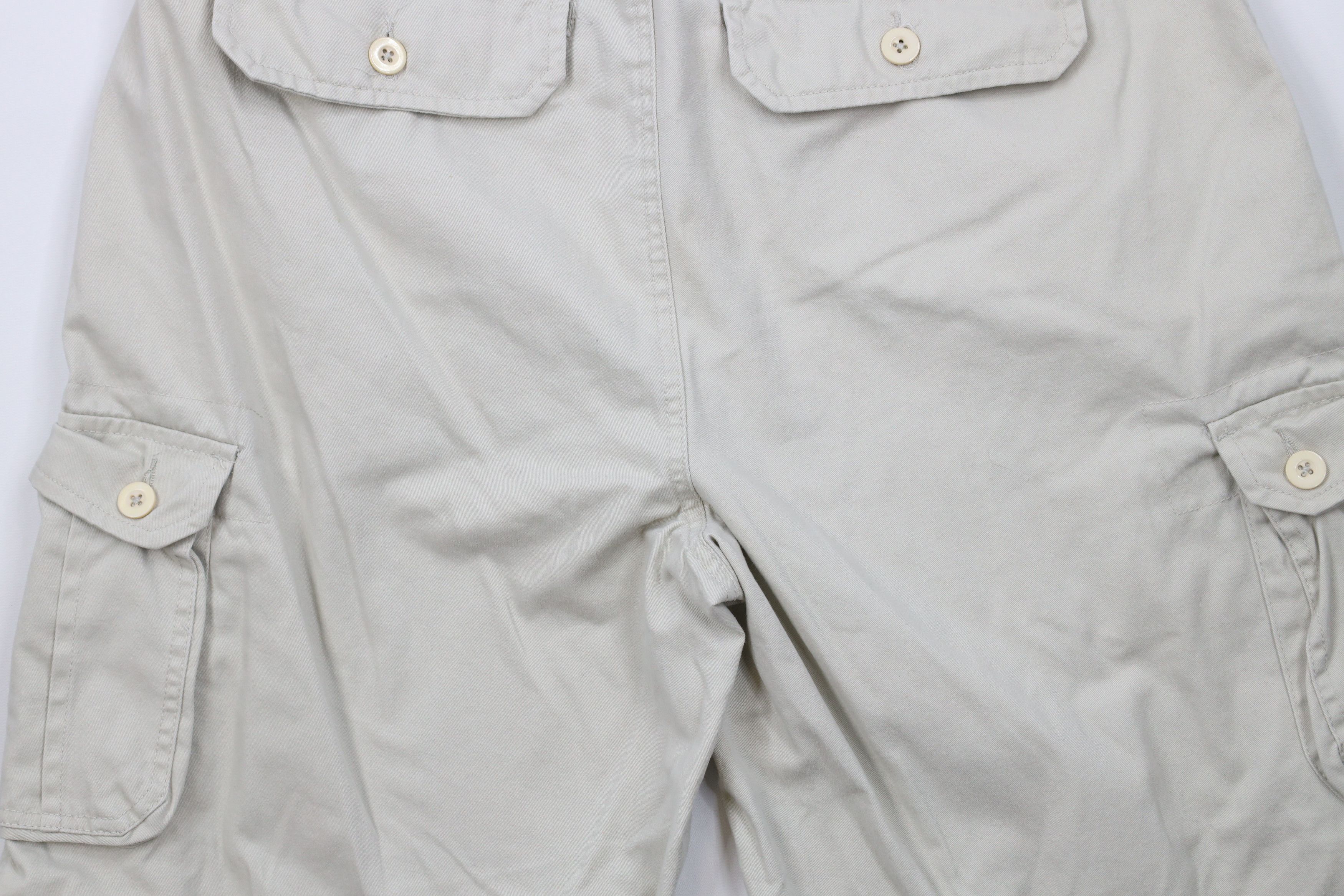 Vintage Vintage 90s Streetwear Baggy Fit Cargo Shorts Beige Cotton Size US 36 / EU 52 - 10 Thumbnail