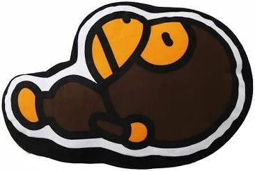 image of Bape Baby Milo Couch Cushion Pillow in Brown, Men's