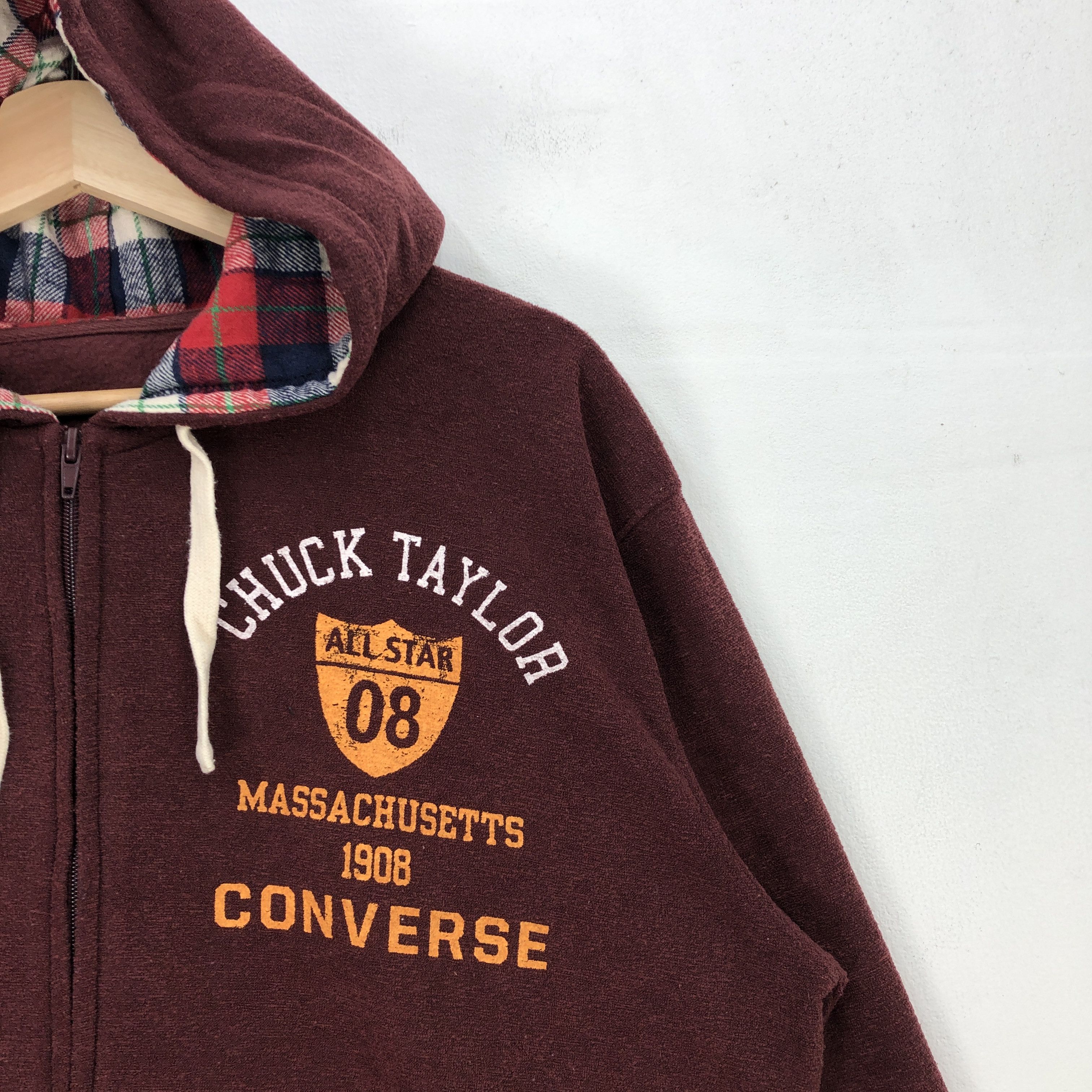 Converse × Vintage Vintage Converse Sweatshirt Chuck Taylor Hoodie Sweater Size US L / EU 52-54 / 3 - 5 Thumbnail