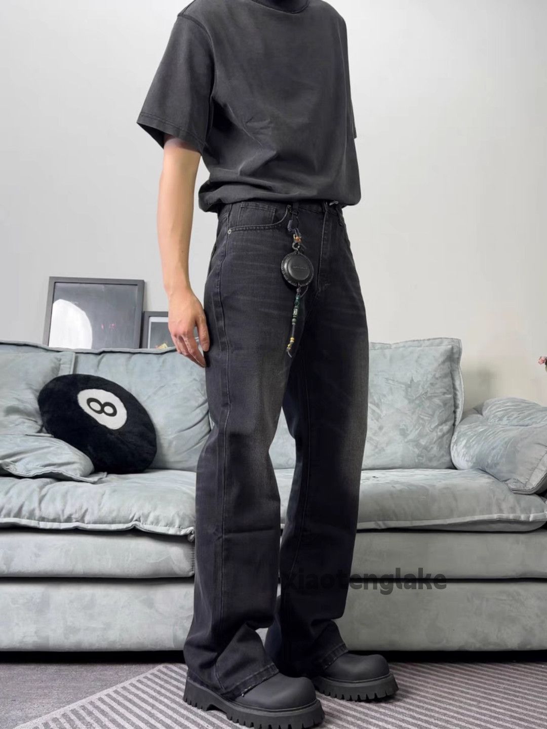 Jean × Vintage washed faded cleanfit yuppie y2k bootcut flared jeans Size US 32 / EU 48 - 6 Thumbnail