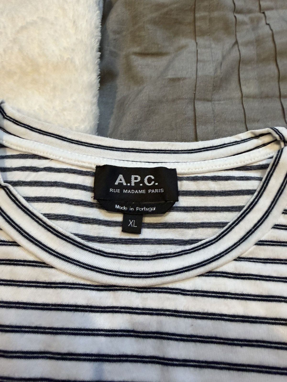 A.P.C. APC XL Striped T-Shirt Size US XL / EU 56 / 4 - 4 Thumbnail