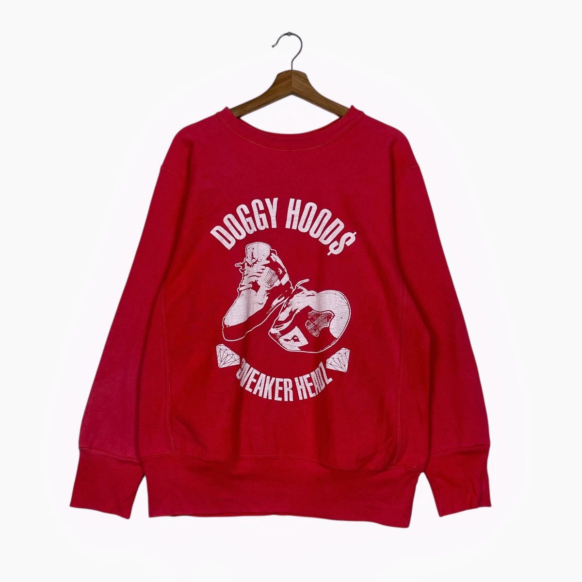 Vintage Vintage 90s Doggy Hoods Sneaker Headz Sweatshirt Size US M / EU 48-50 / 2 - 1 Thumbnail