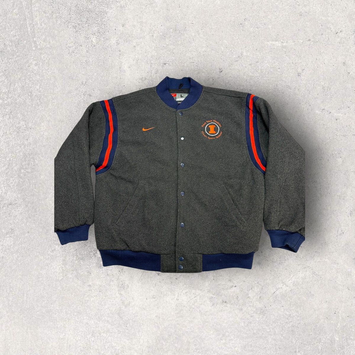 NCAA × Nike × Vintage Vintage Illinois Fighting Illini jacket Size US L / EU 52-54 / 3 - 1 Thumbnail