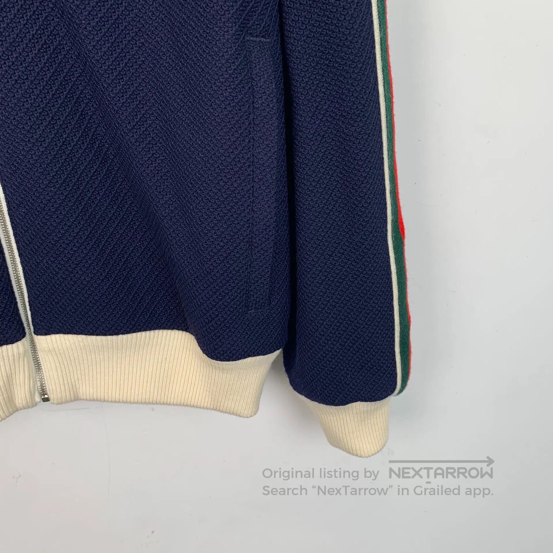 Gucci Guicci Dark Blue Logo Embroidered Wool Hooded Drawstring Z Size US XS / EU 42 / 0 - 4 Thumbnail