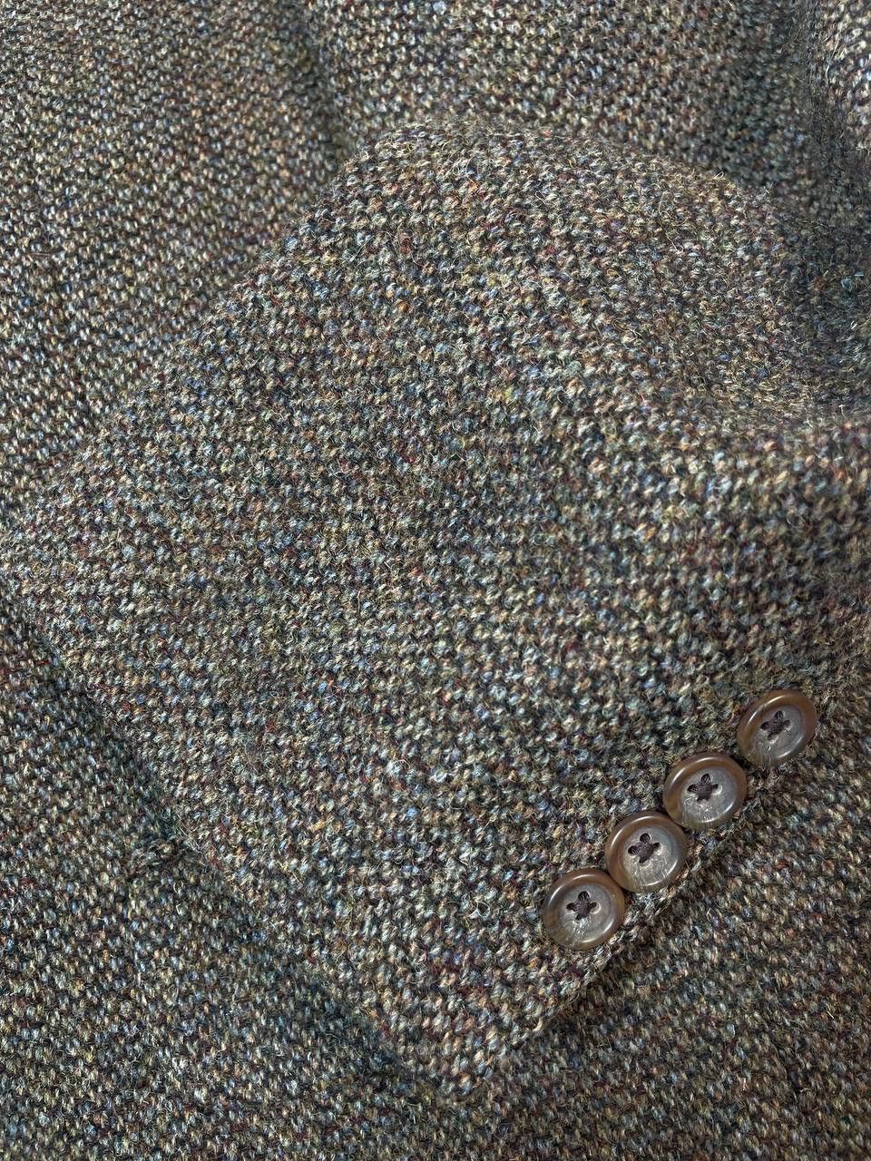 Harris Tweed Vintage Harris Tweed Lands End Blazer Wool Jacket Y2K Size 42R - 12 Thumbnail