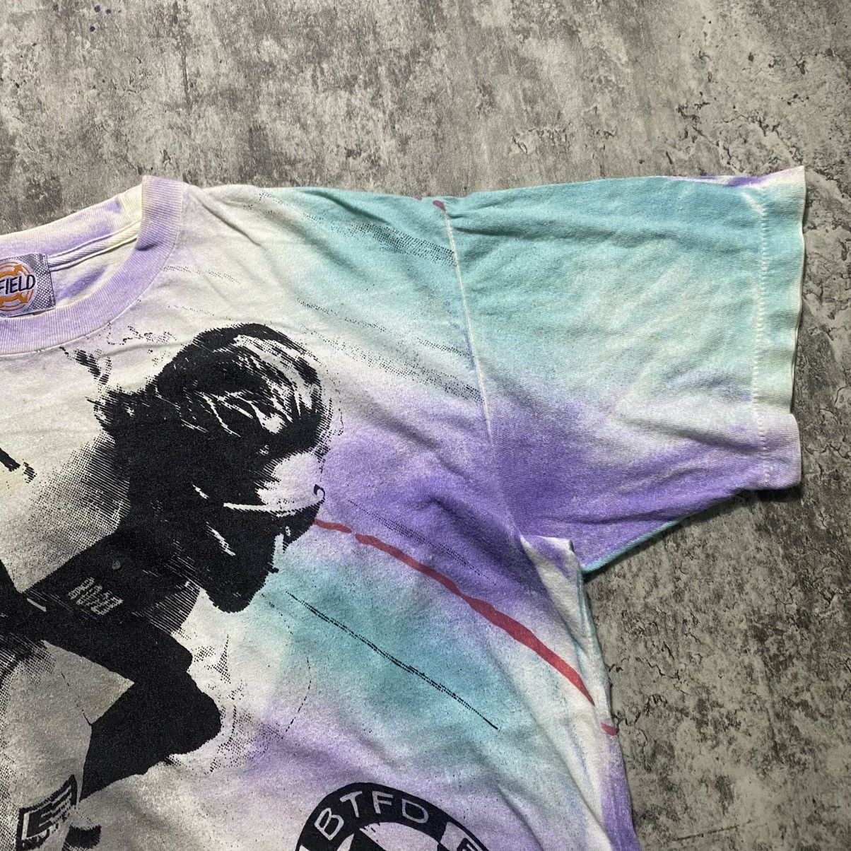 Vintage Vintage B-Field Skateboard all Overprint Tshirt Size US L / EU 52-54 / 3 - 6 Thumbnail