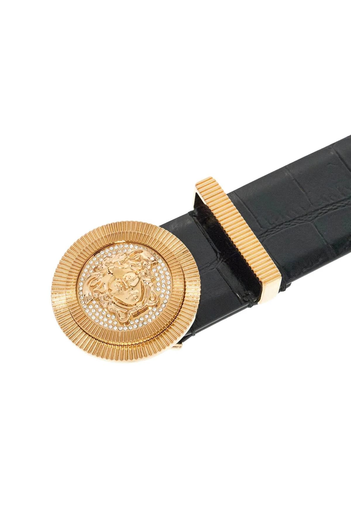 Versace o1s22i1n0125 Size: 90 / Embossed Crocodile Calfskin Belt Size 34 - 3 Thumbnail