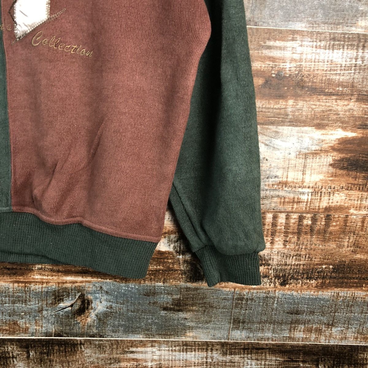 Japanese Brand Bush Hill vintage Brown Green Sweathshirt #A2514 Size US S / EU 44-46 / 1 - 8 Thumbnail