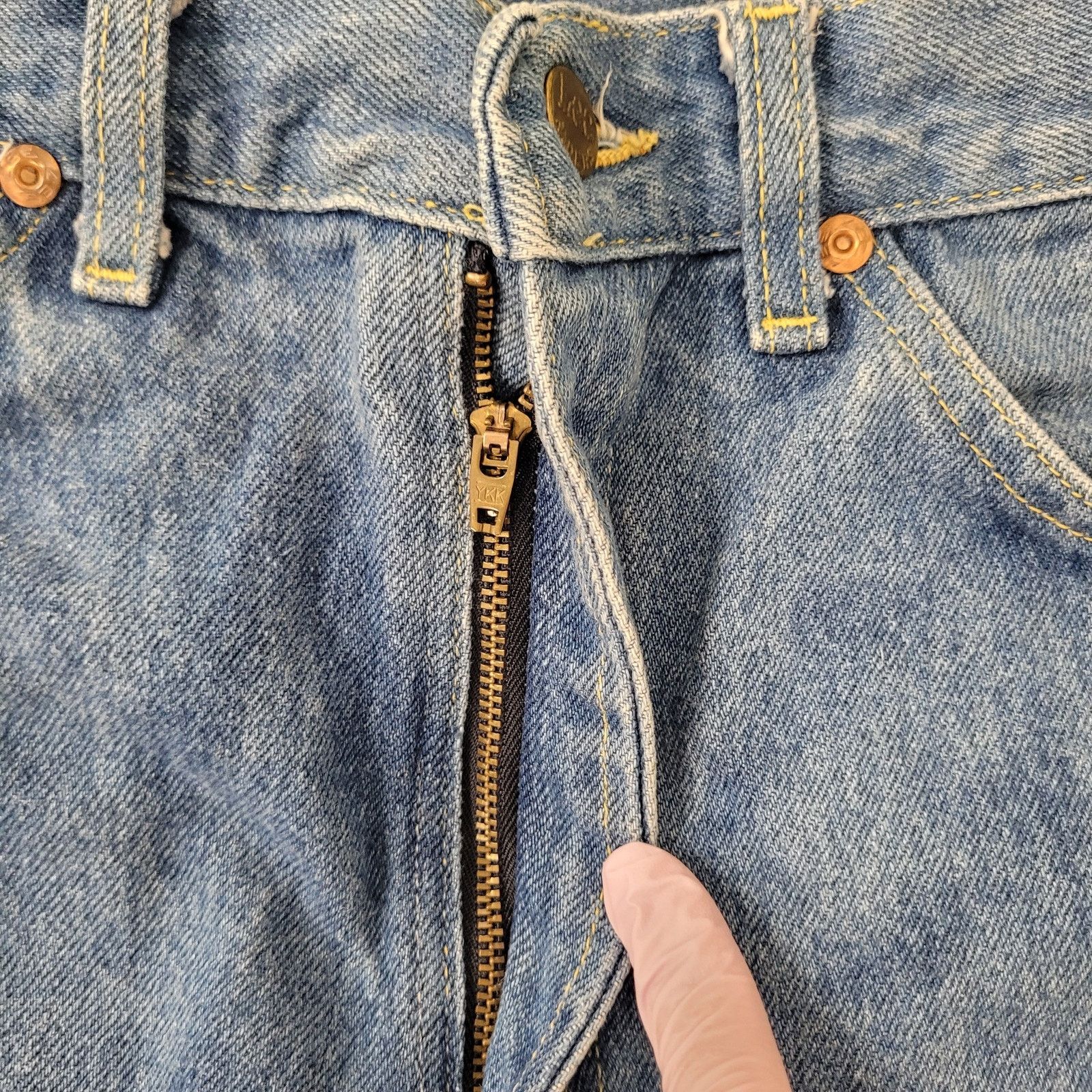 Lee Vintage 80s LEE Riders Jeans 26x31 USA Union-Made Faded Size US 26 / EU 42 - 6 Thumbnail