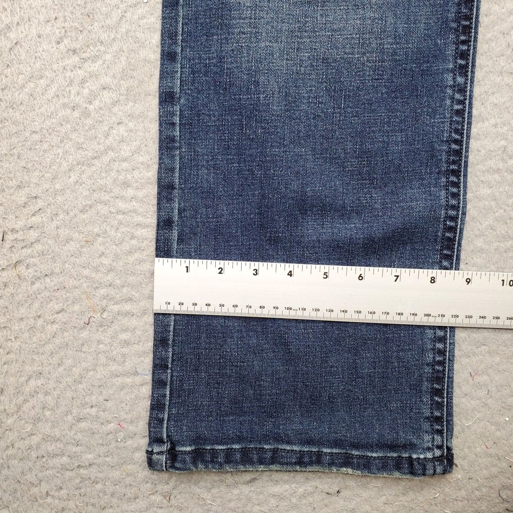 Vintage Axel Mens Jeans Main Point: Slim Boot Jeans Mens 34x32 Blue Stretch Contrast Stitch Dark Stitch Pocket Shirt? Size US 34 / EU 50 - 5 Thumbnail