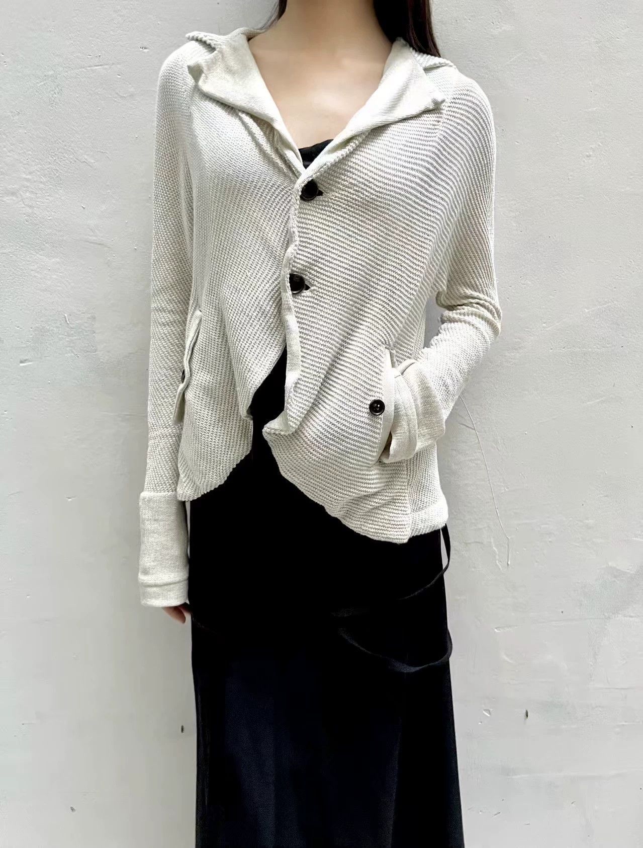 Yohji Yamamoto Yohji Yamamoto Stretchy Knit Cardigan Size 2 55cm Size M / US 6-8 / IT 42-44 - 6 Thumbnail