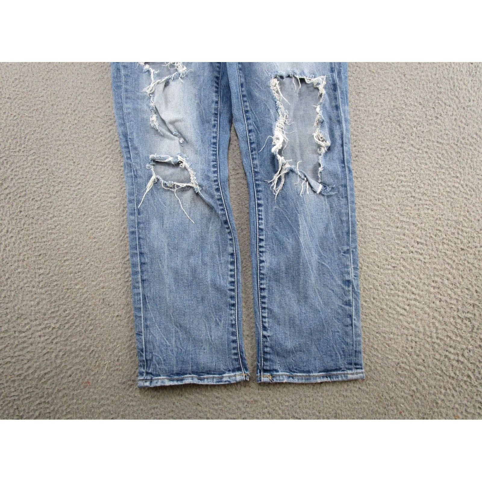 Buckle Black Buckle Black Jeans Womens Mom High Rise Distressed Medium Wash 29 Regular 5-Pocket Blue Cotton Denim Modern Size 29" - 2 Thumbnail