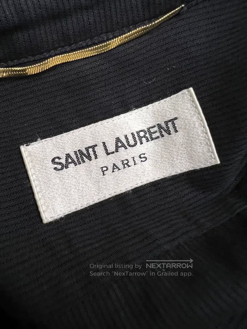 Saint Laurent Paris Saint Laurent Paris Black slim fit long-sleeved shirt Size XS / US 0-2 / IT 36-38 - 4 Thumbnail