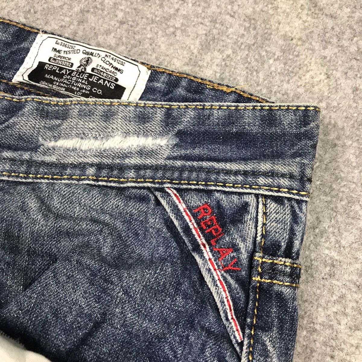 Japanese Brand × Replay RAPLAY DISTRESSED FADED DENIM PANTS Size US 36 / EU 52 - 8 Thumbnail