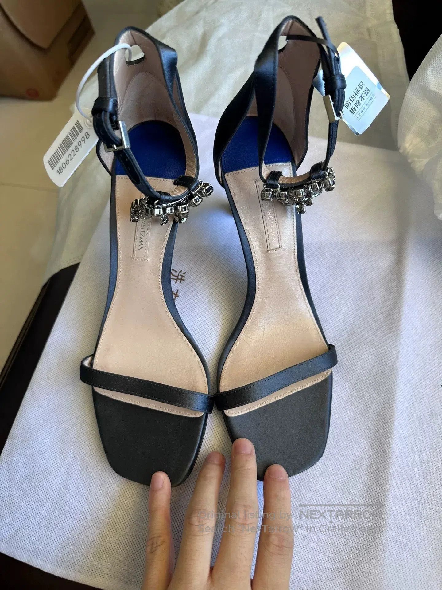 Stuart Weitzman Stuart Weitzman SW Fringed Diamante Sandals. Size US 8.5 / IT 38.5 - 1 Thumbnail