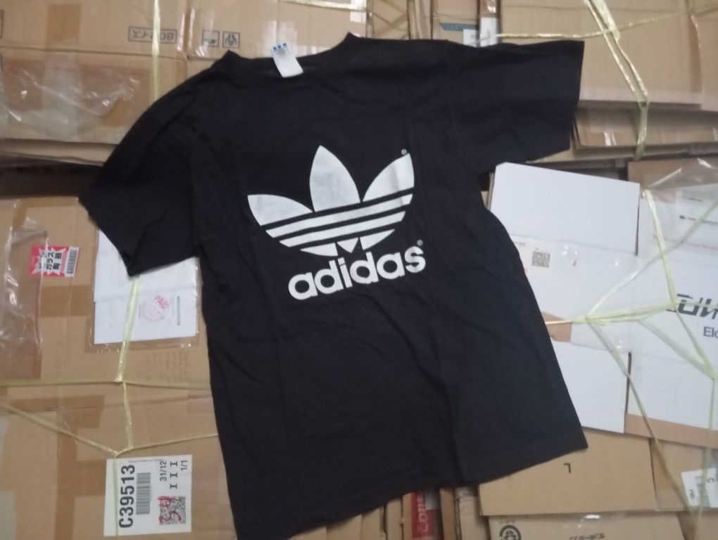 Vintage VTG 90s Adidas ⚽⚾🏀 Trefoil Logo Double Print Tshirt Size US L / EU 52-54 / 3 - 2 Thumbnail