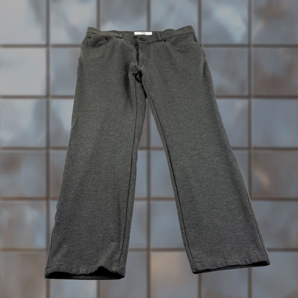 BRAX Brax Pants Mens 33x26 Gray Chuck Chino Stretch Viscose Casual Preppy Regular Straight Front Flat Front Inseam 26in Mens Size US 33 - 1 Thumbnail