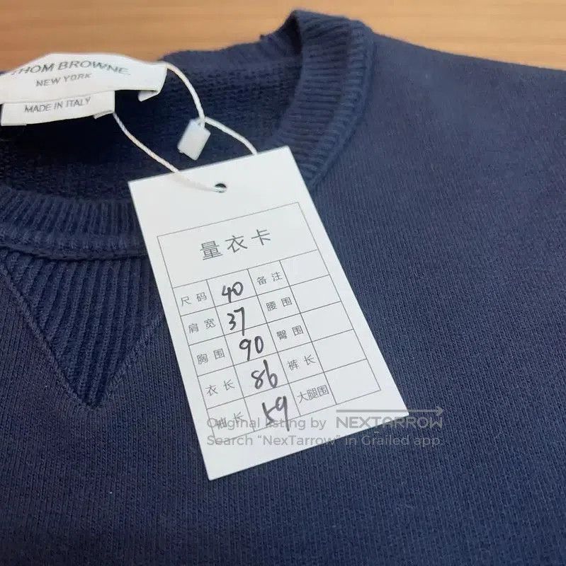 Thom Browne Thom Browne Navy Cotton Dress for Women . Size S / US 4 / IT 40 - 6 Thumbnail