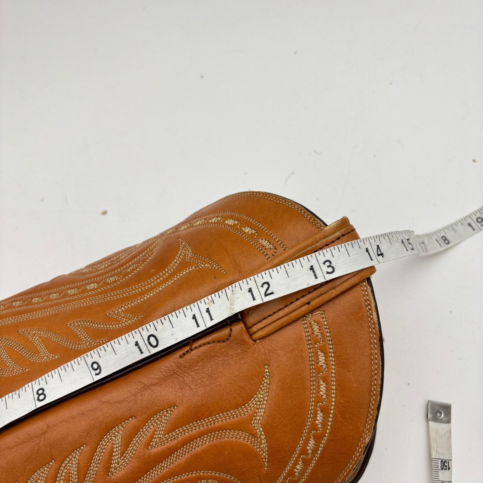 Tony Lama Vintage Tony Lama 6130 Stitched Leather Boots Men's 8.5D Size US 8.5 / EU 41-42 - 10 Thumbnail