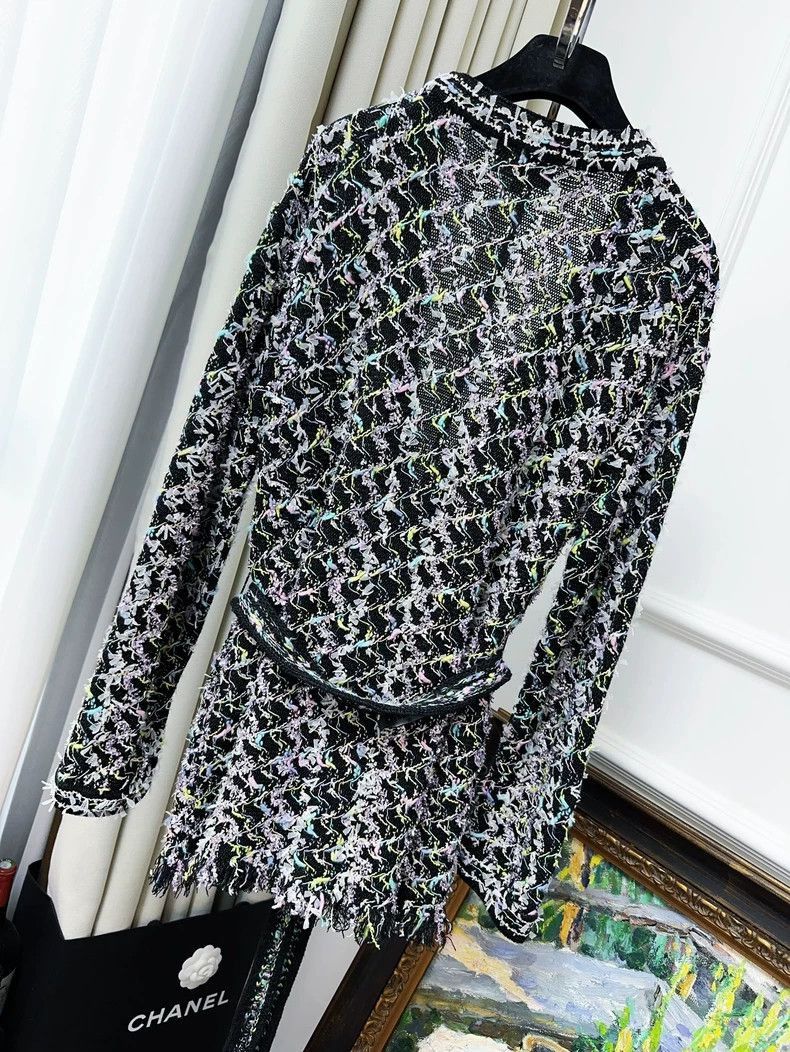 Chanel Chanel 22P Wave Pattern Fringe Knit Cardigan Size M / US 6-8 / IT 42-44 - 2 Thumbnail