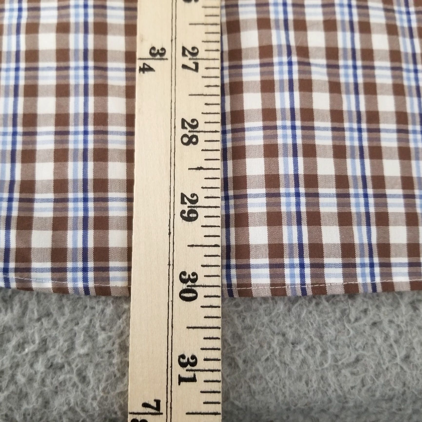 Joseph Abboud Joseph Abboud Shirt Mens Medium Brown Check Cotton Button Up Long Sleeve Casual Size US M / EU 48-50 / 2 - 7 Thumbnail