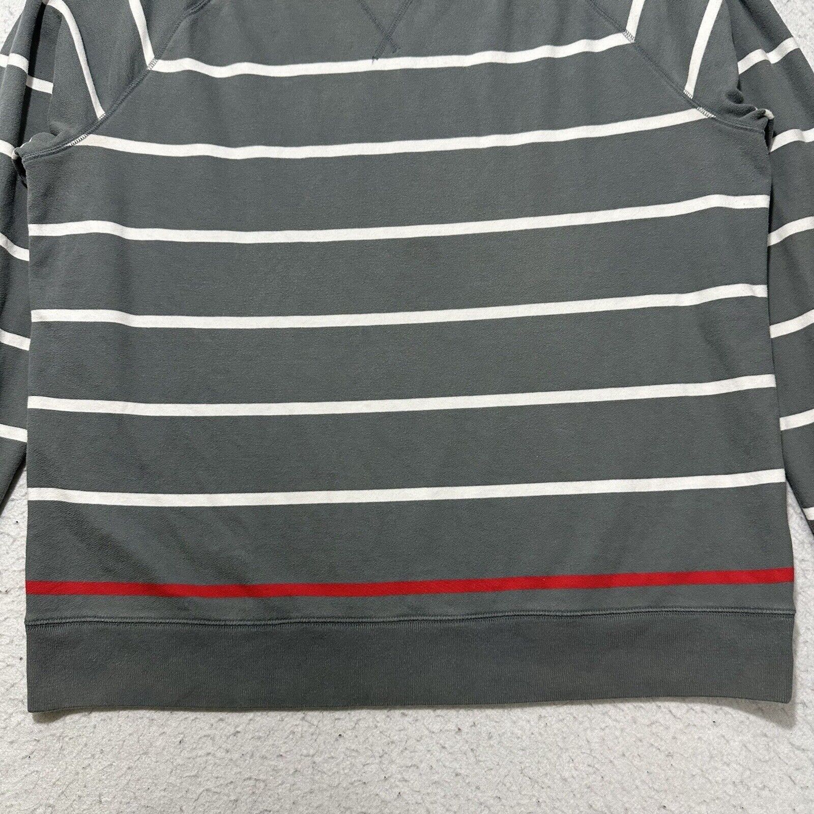 Lands' End The Outfitters Lands' End XL Sweater Gray Striped Pullover Size US XL / EU 56 / 4 - 5 Thumbnail