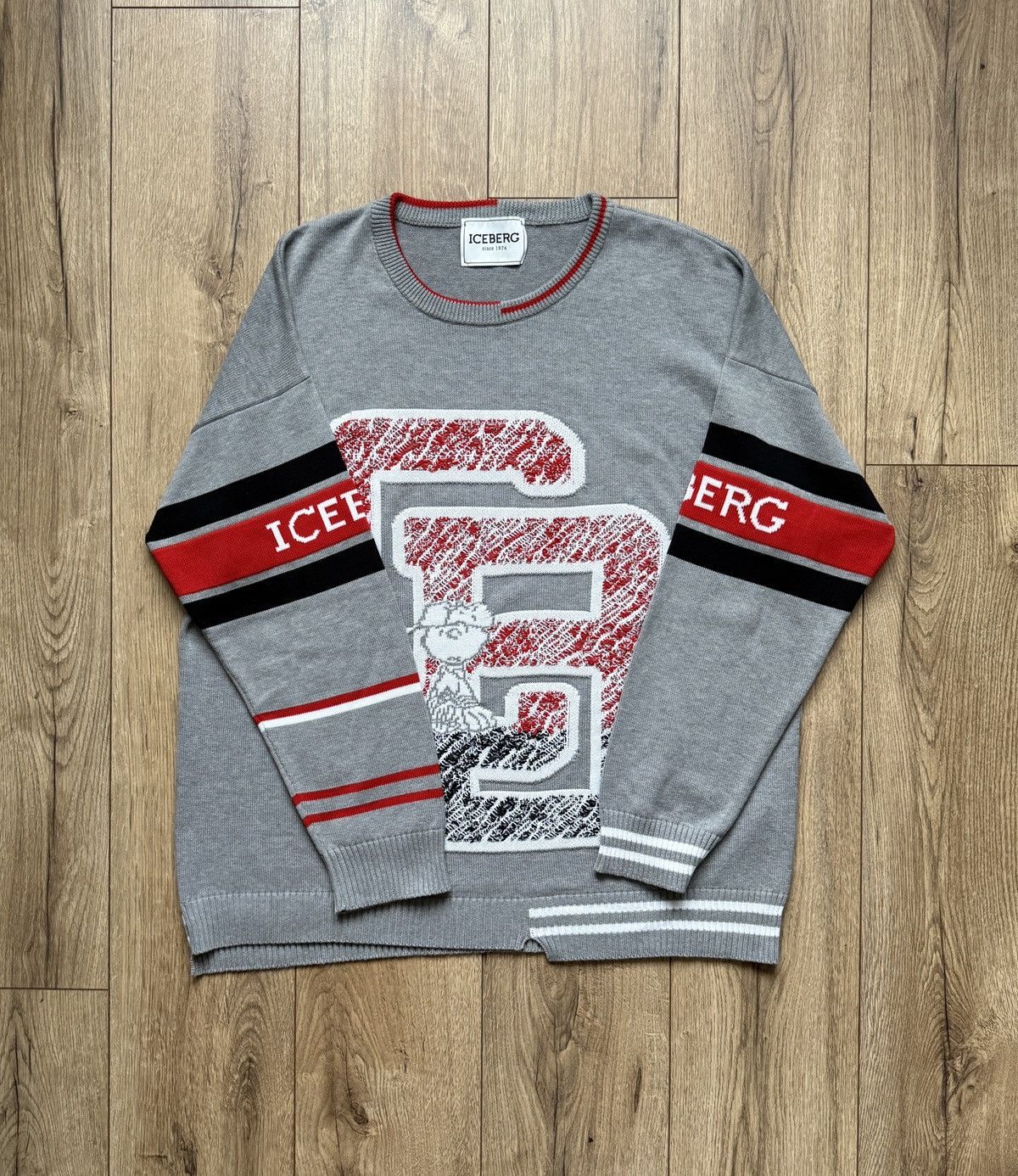 Iceberg Sweter Iceberg Maglia Girocollo Snoopy Size US XXL / EU 58 / 5 - 3 Thumbnail