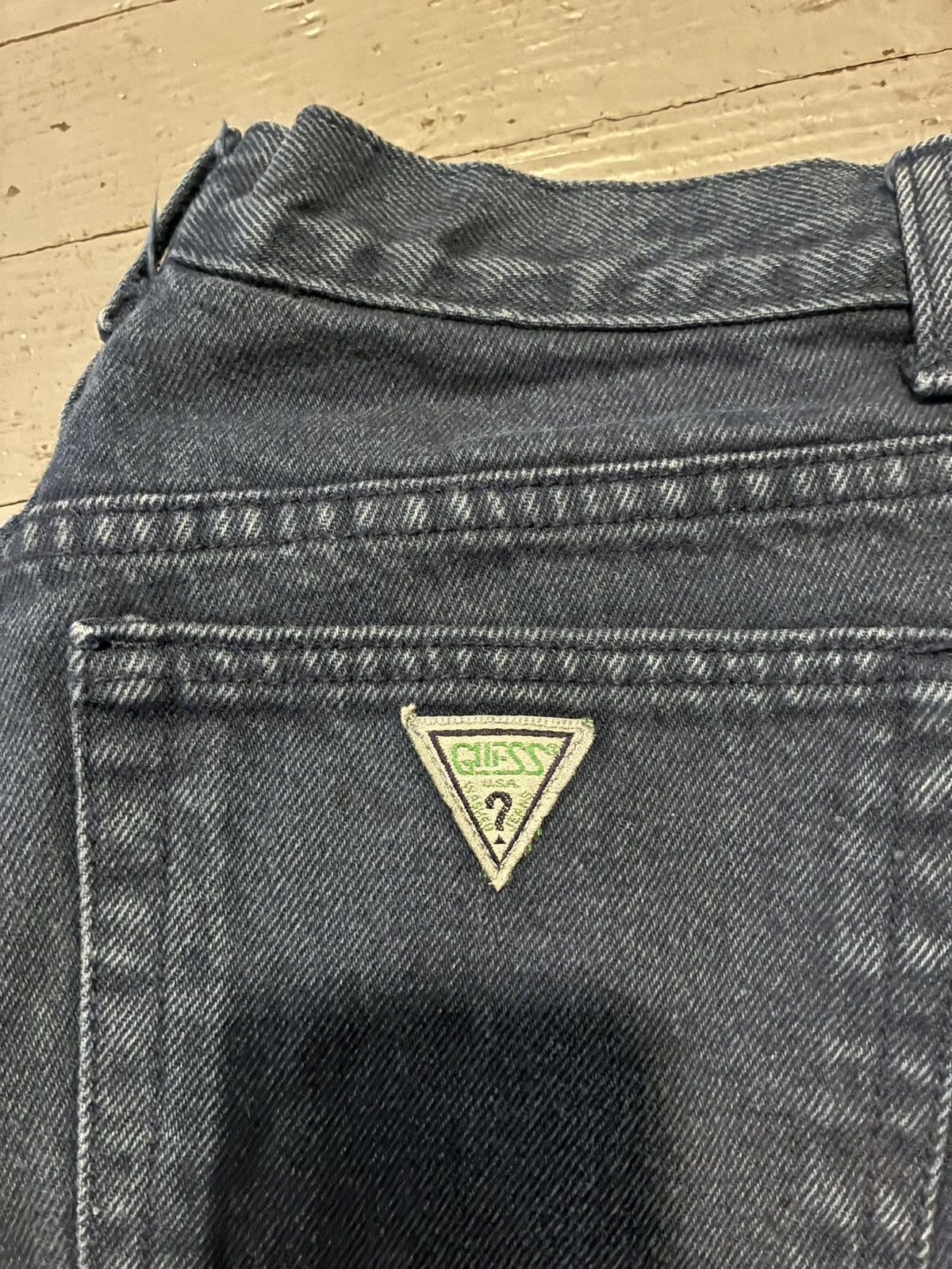Guess Vintage 90s Guess USA Made 31x34 Dark Wash Straight Leg Size US 31 - 2 Thumbnail
