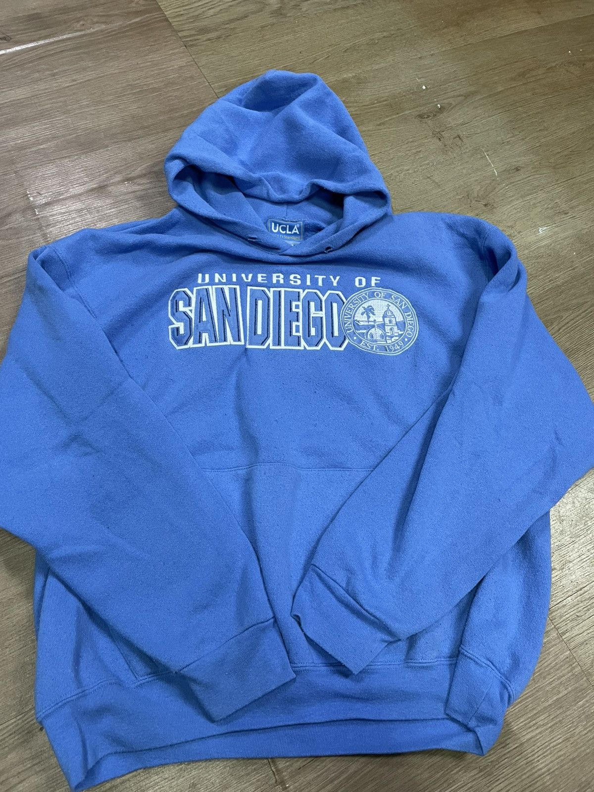 Vintage University of San Diego hoodie tag ucla Size US L / EU 52-54 / 3 - 1 Thumbnail