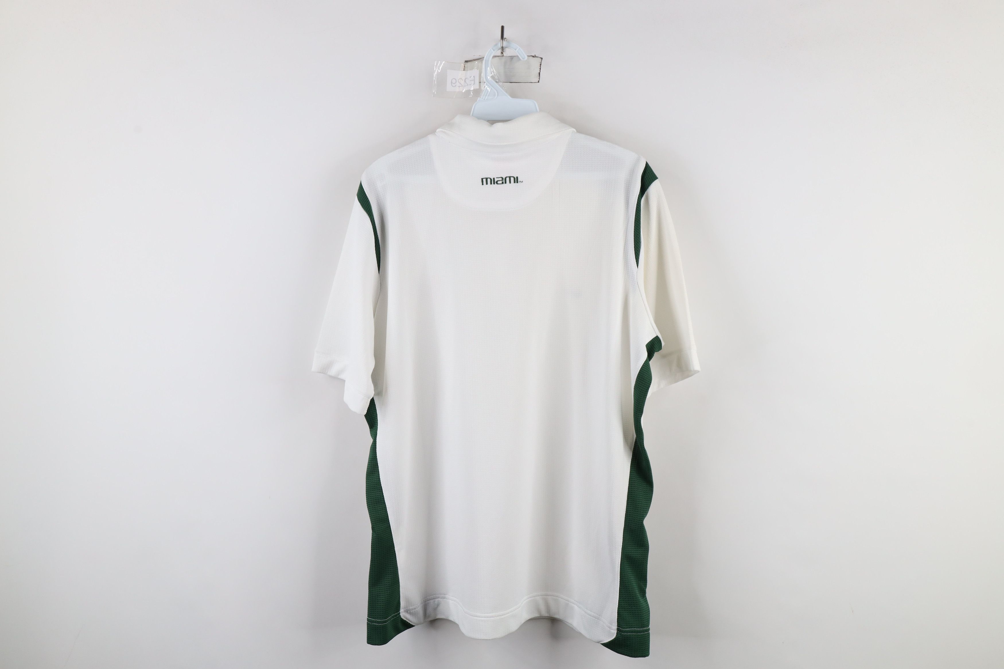 Nike × Vintage Vintage Nike Mini Swoosh University of Miami Hurricanes Polo Size XL / US 12-14 / IT 48-50 - 16 Thumbnail