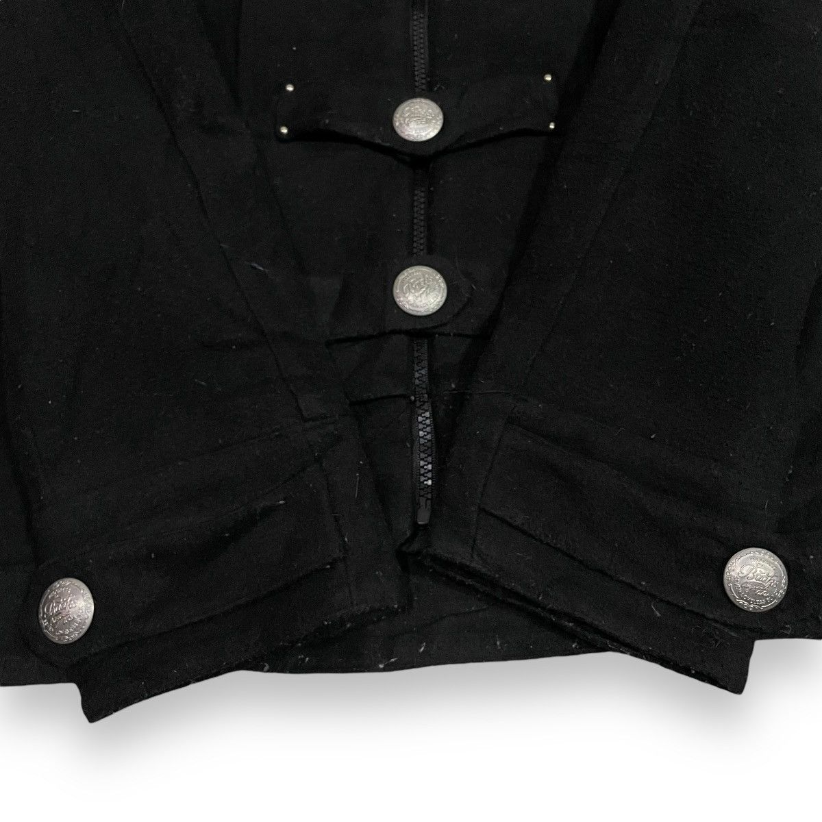 If Six Was Nine 🇯🇵 BACKS WOOL PUNK GOTHIC BUTTON UP FULL ZIP JACKET Size US M / EU 48-50 / 2 - 7 Thumbnail