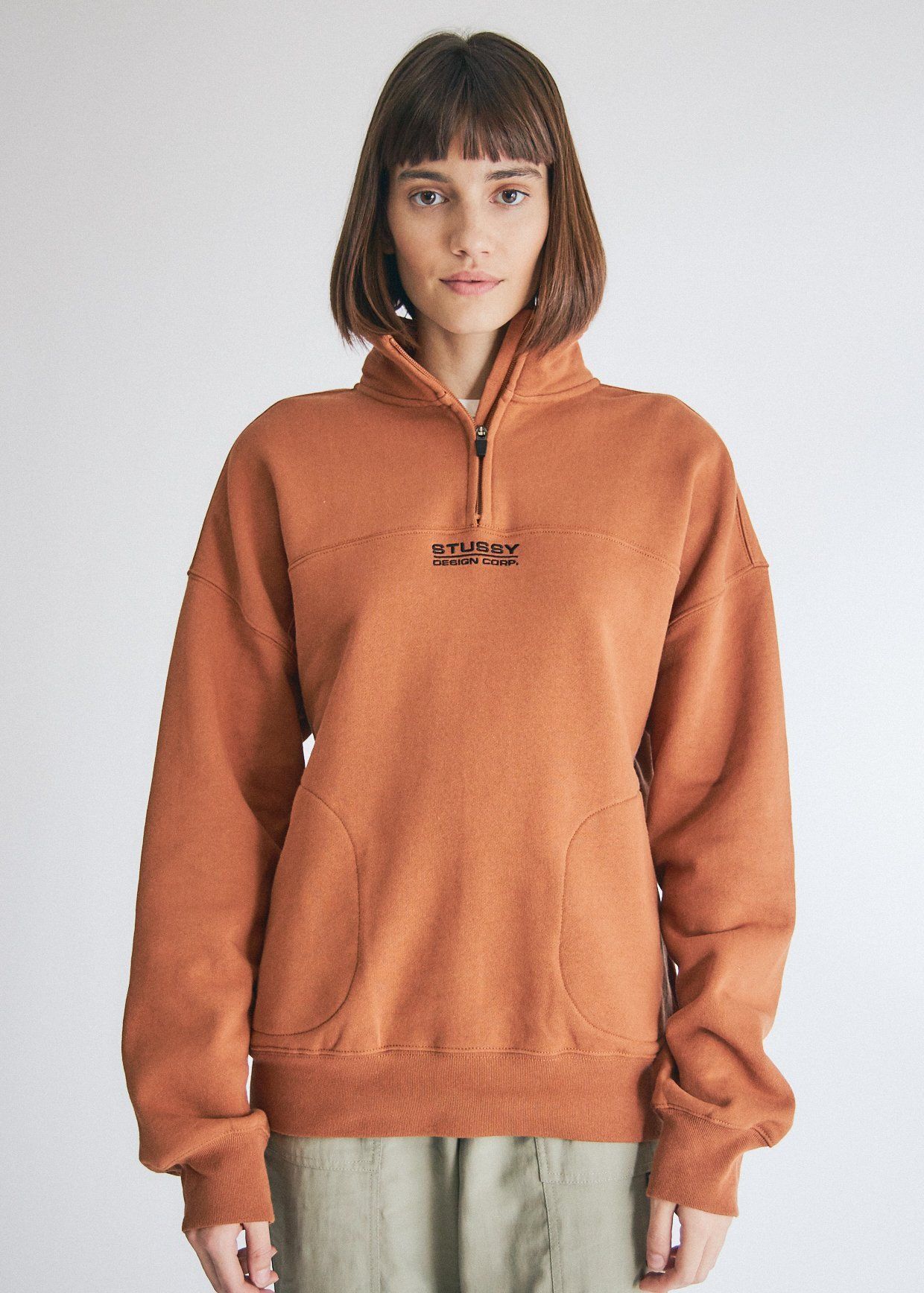 Stussy Stussy Half Zip Pullover Crewneck Sweatshirt Size US S / EU 44-46 / 1 - 4 Thumbnail