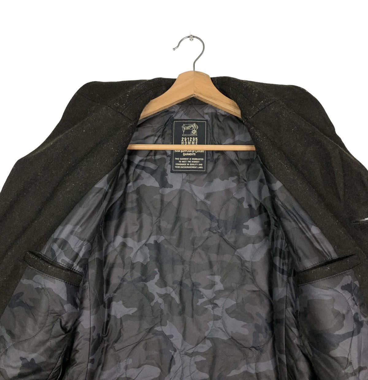 Hysteric Glamour 🔥VINTAGE WOOL BIKER JACKET 291295 HOMME JAPAN DOUBLE COLLAR Size US S / EU 44-46 / 1 - 14 Thumbnail