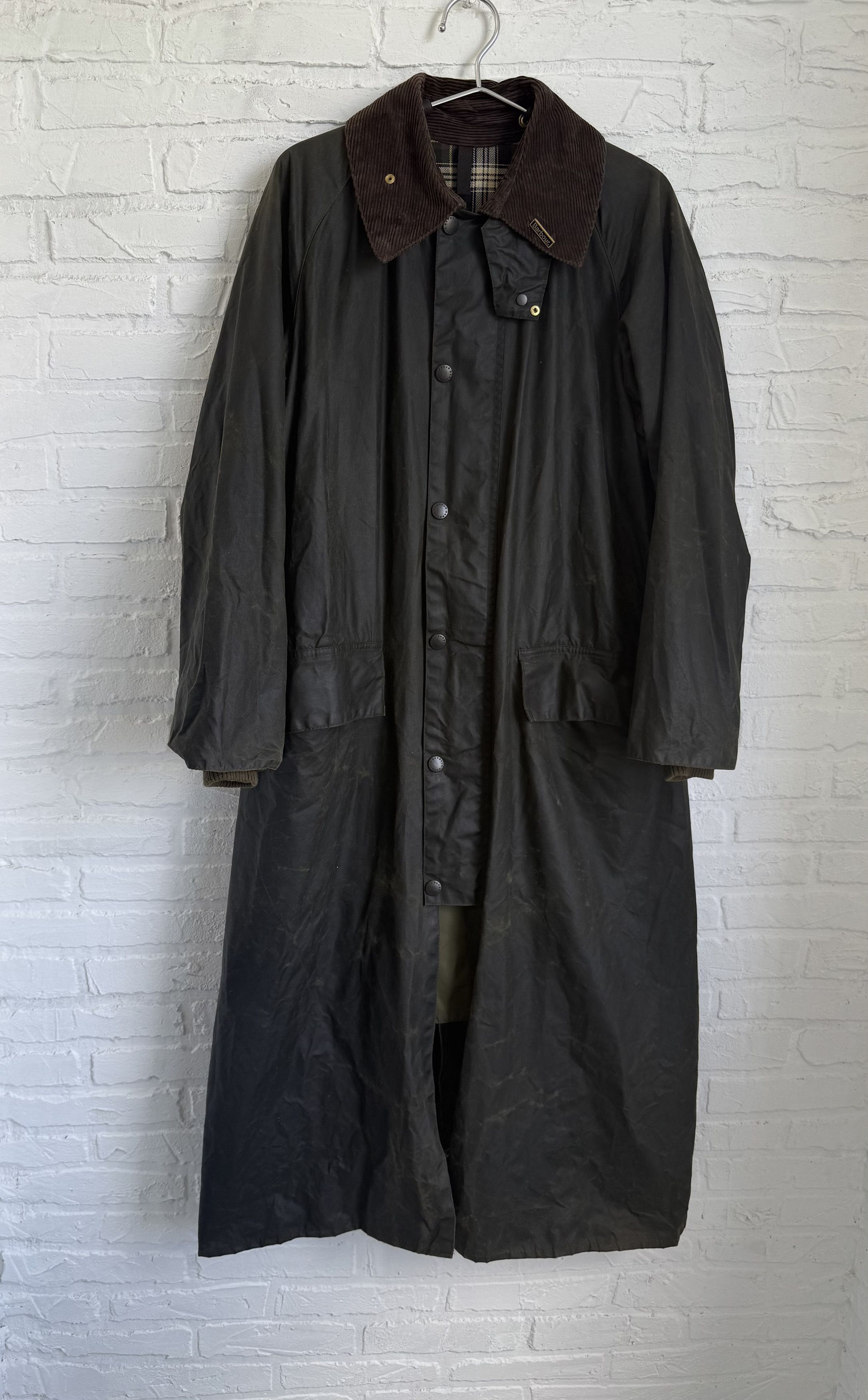 BARBOUR BURGHLEY ダークグレー Barbour New Burghley Wax Jacket - White Label Barbour