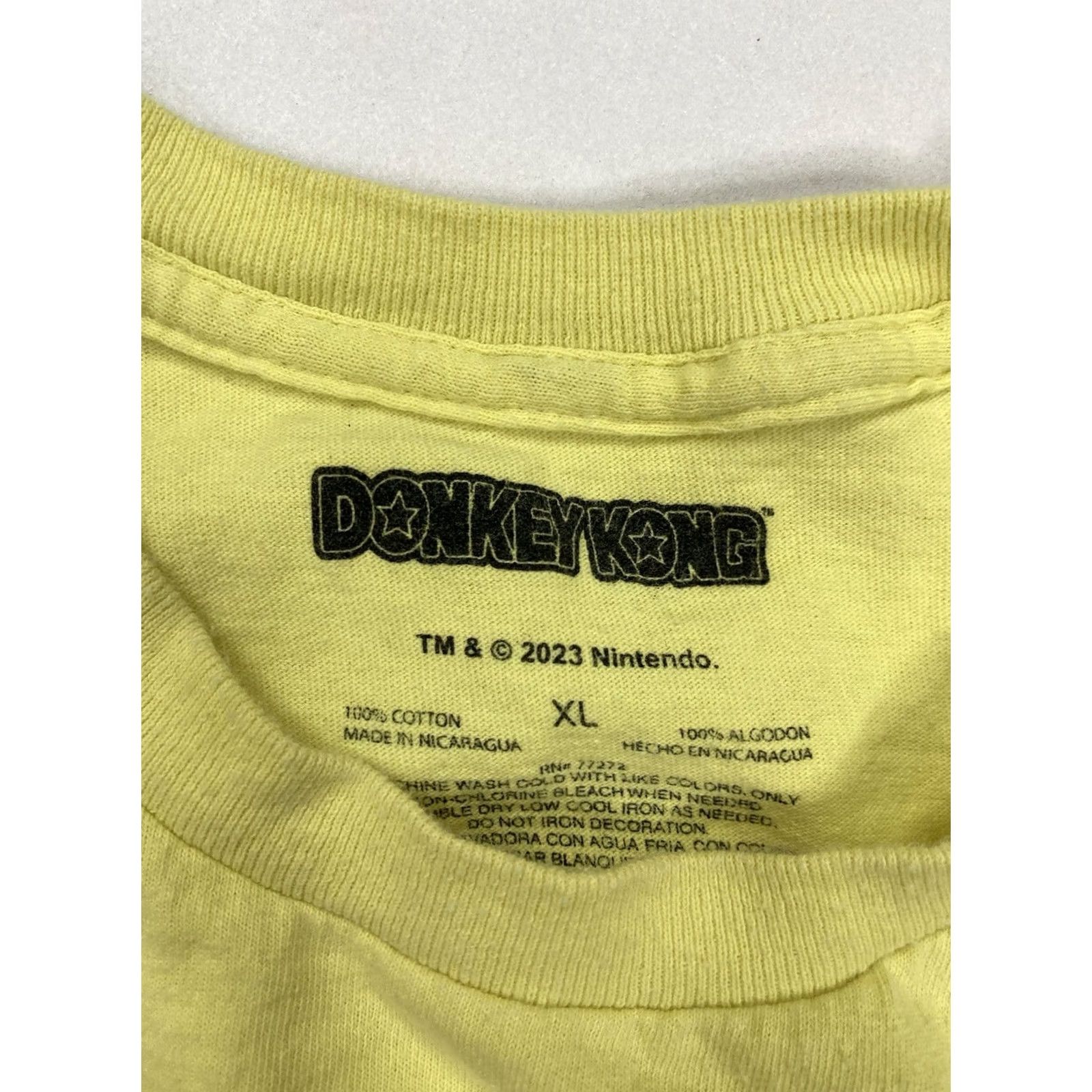 Nintendo VINTAGE Nintendo Donkey Kong Retro Graphic Shirt Men XL Yellow Short Sleeve Size US XL / EU 56 / 4 - 4 Thumbnail