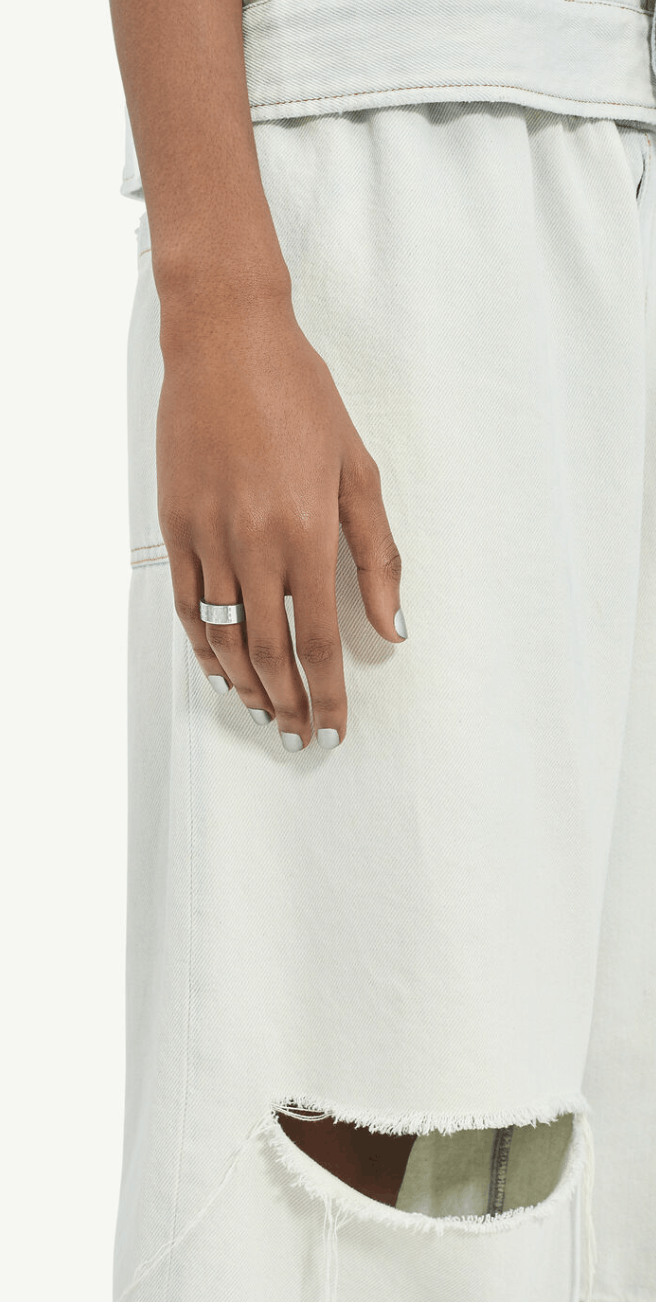 Maison Margiela Numeric Minimal Signature Ring Palladio Burattato Size ONE SIZE - 2 Thumbnail