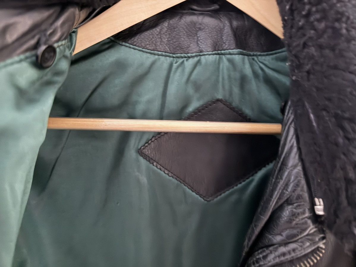 Vintage Yvse Saint Laurent Style Bomber Leather Jacket Size US L / EU 52-54 / 3 - 14 Thumbnail