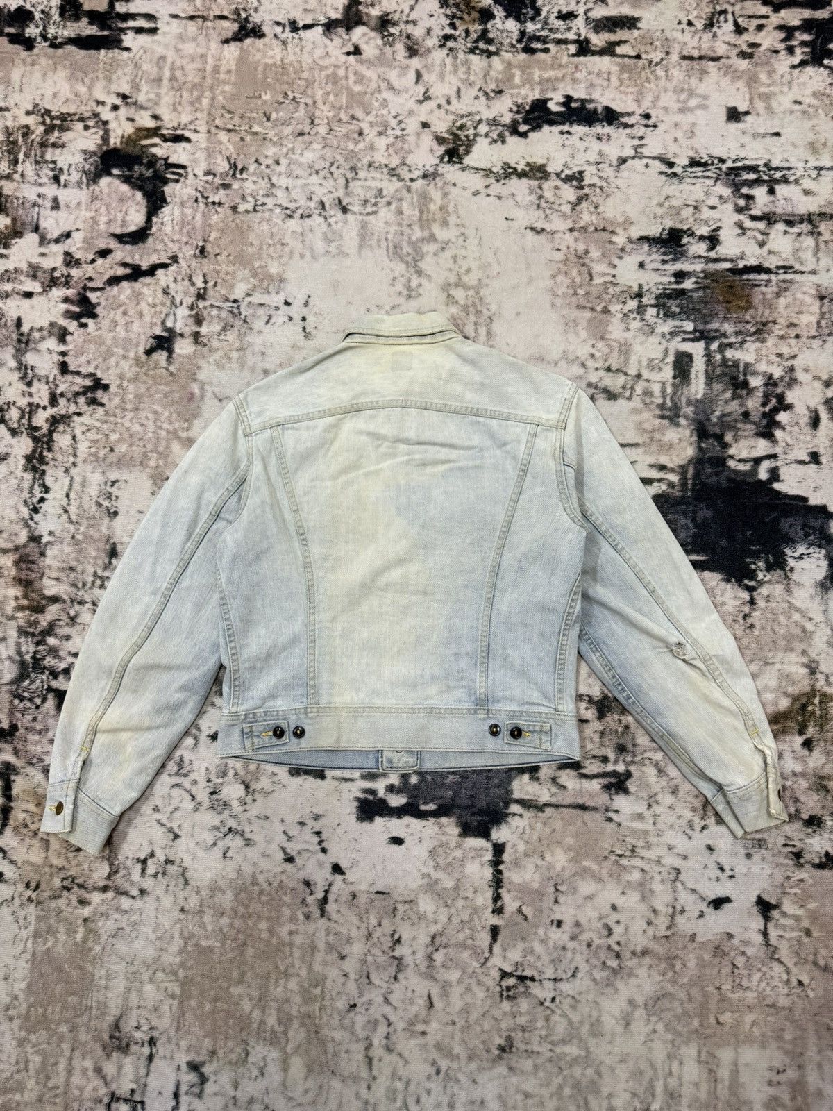 Lee 🔥Sun Faded🔥VINTAGE 90s LEE RIDER DISTRESSED DENIM JACKET Size US S / EU 44-46 / 1 - 12 Thumbnail